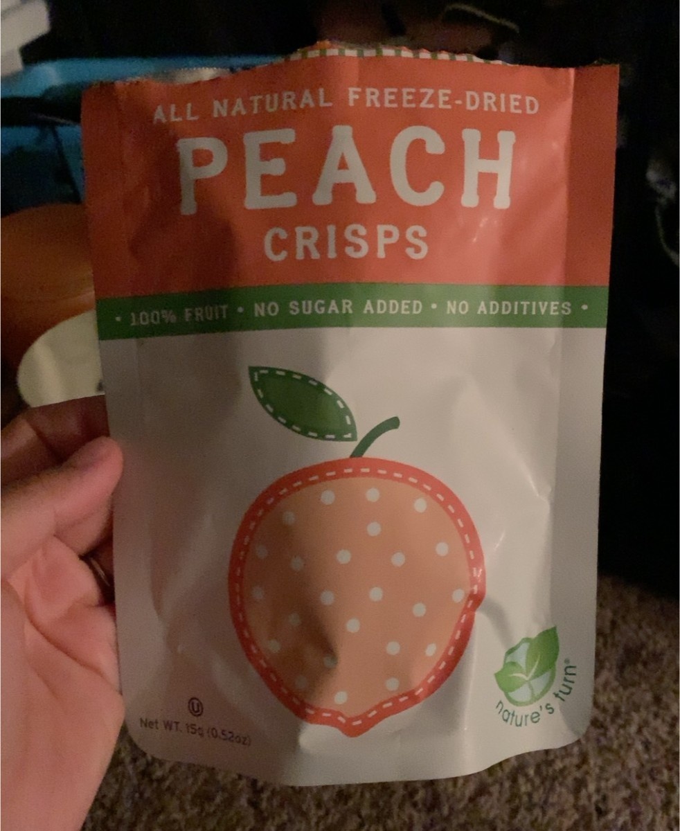 All Natural Freeze-Dried Peach Crisps